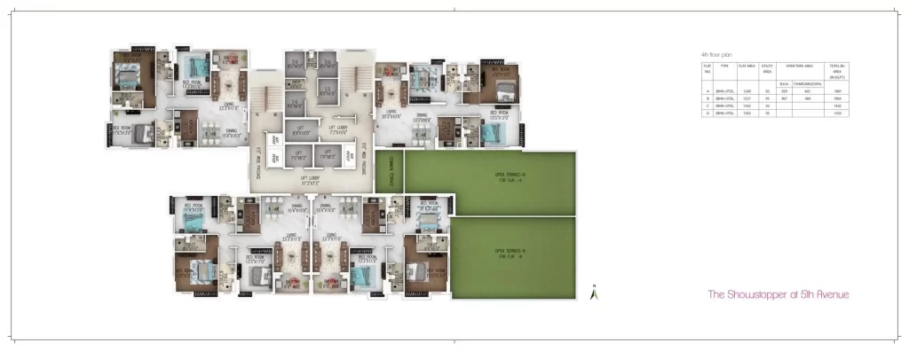 Merlin 5th Avenue Floor Plans