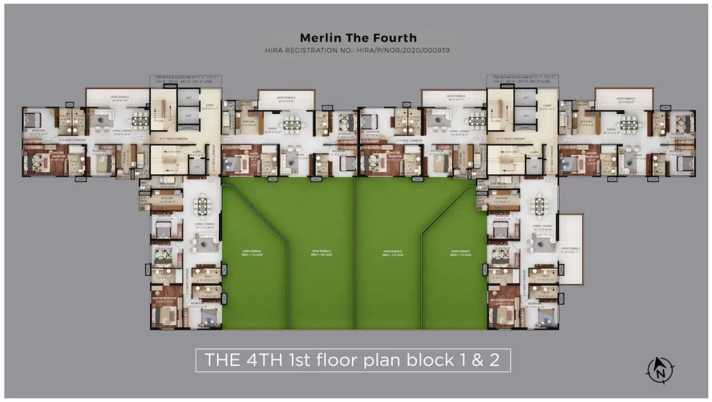 Merlin The Fourth Floor Plans