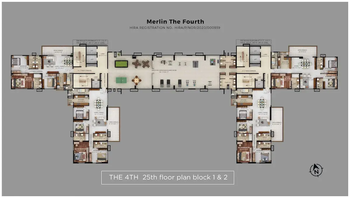Merlin The Fourth Floor Plans