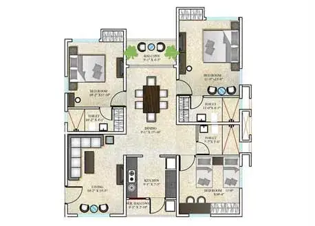 DTC Southern Heights Floor Plans