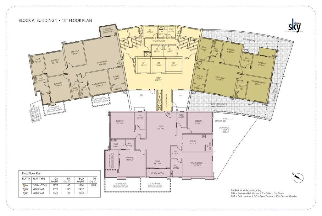 Siddha Sky Floor Plans