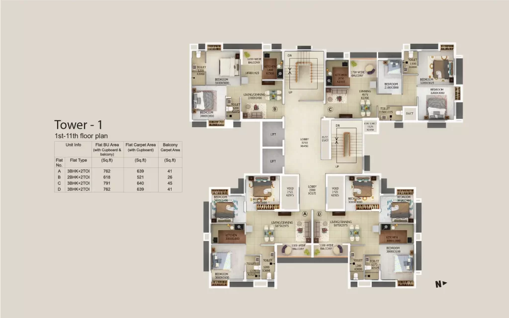 Merlin Gangotri Floor Plans