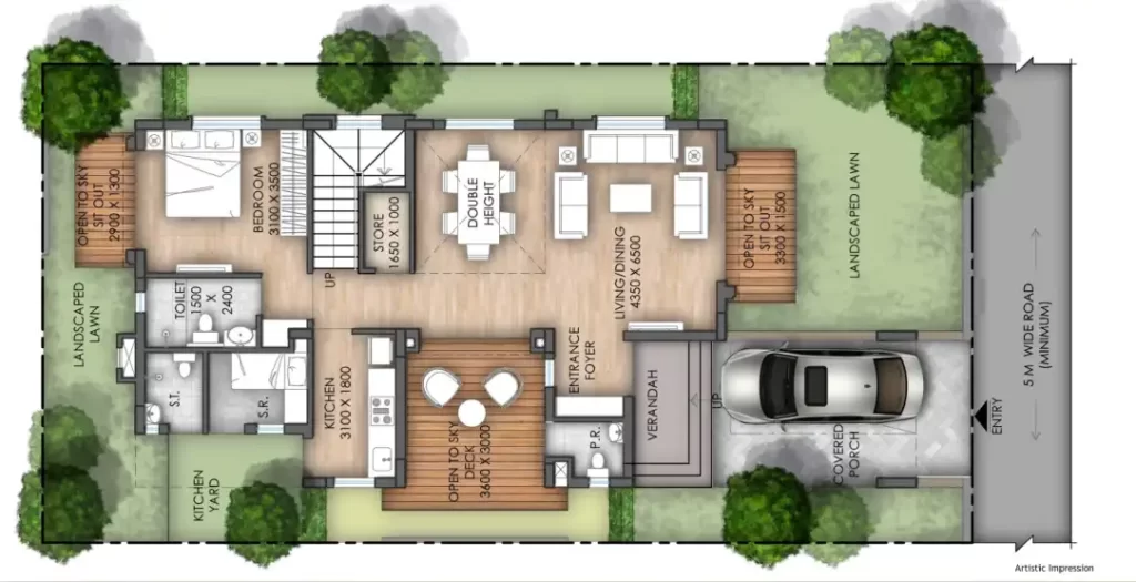 Shrachi Newtown Villas Floor Plans
