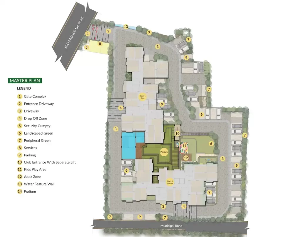Purti Aroma Master Layout Plan