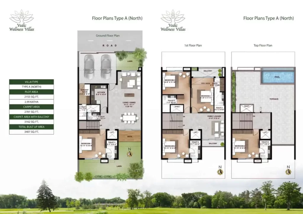 Vedic Wellness Villas Floor Plans