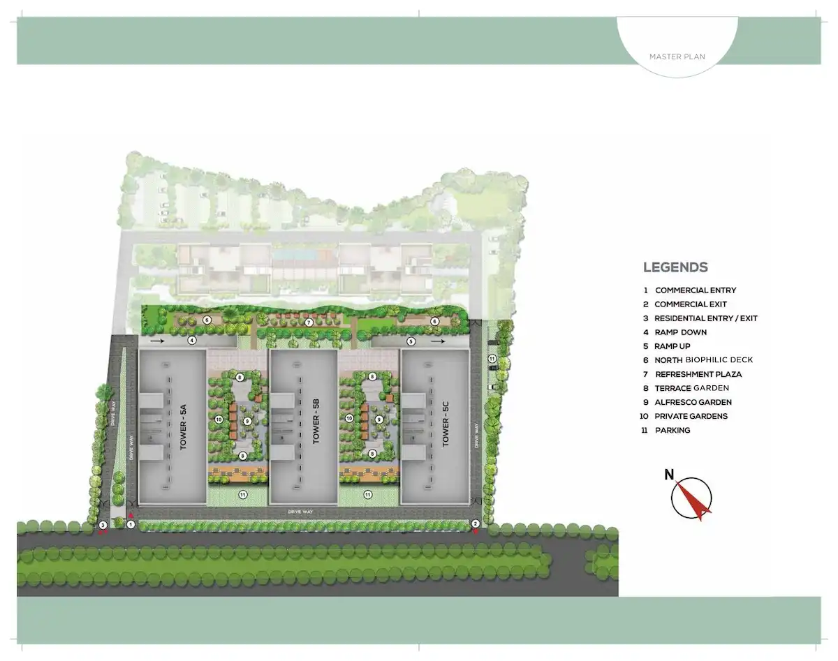 Ecospace Business Towers Master Layout Plan