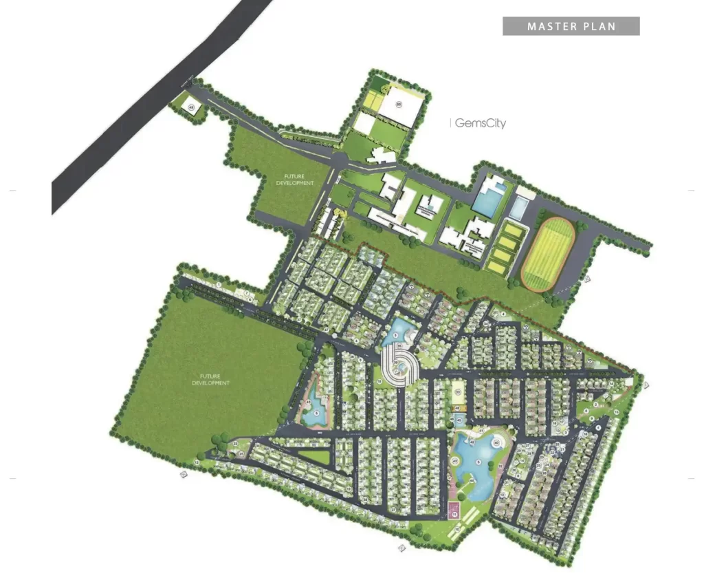 Gems Bougainvillas Master Layout Plan