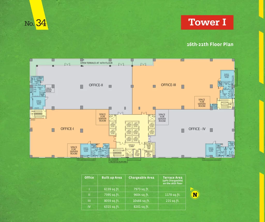 PS Srijan Corporate Park Floor Plans