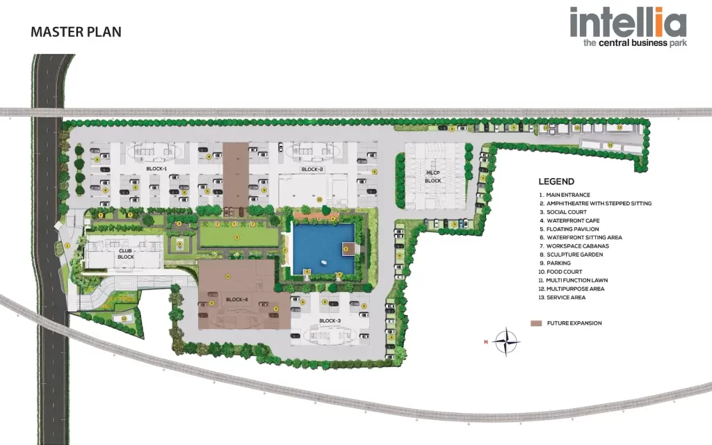 Srijan Intellia Business Park Master Layout Plan