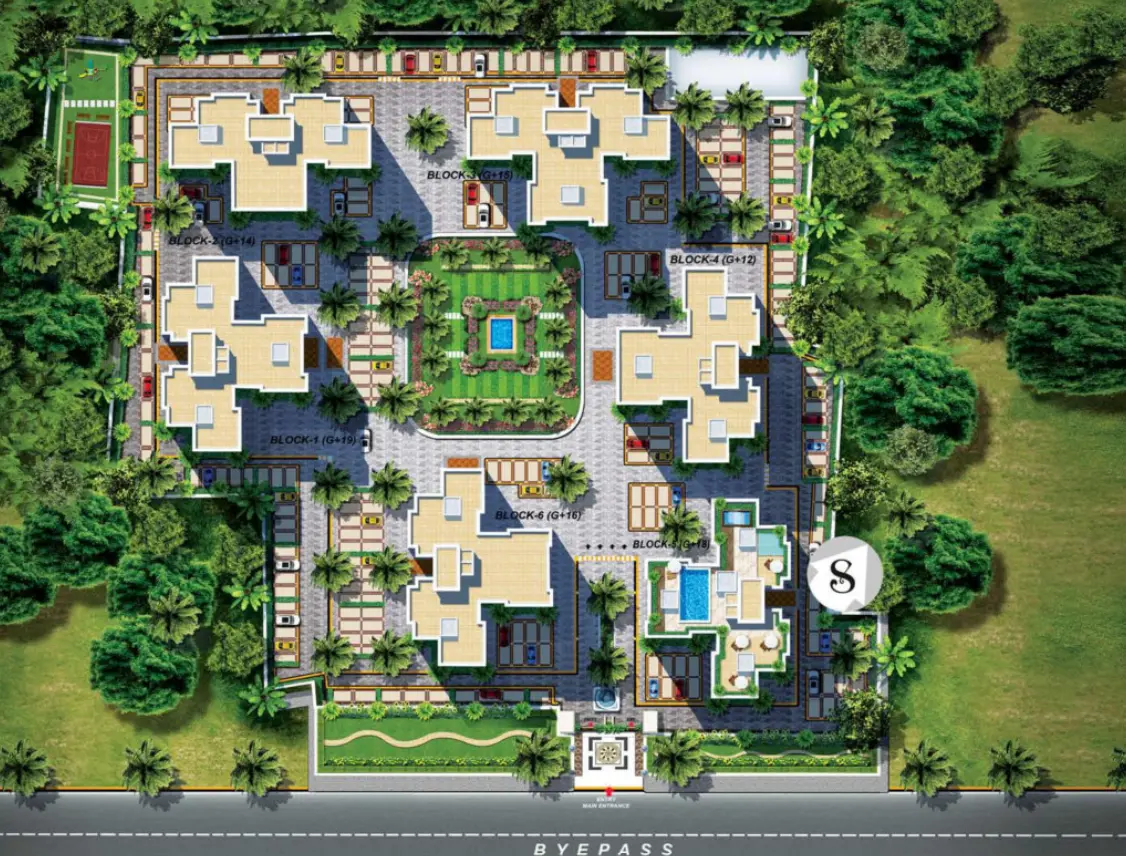 Rajwada Royal Garden Master Layout Plan