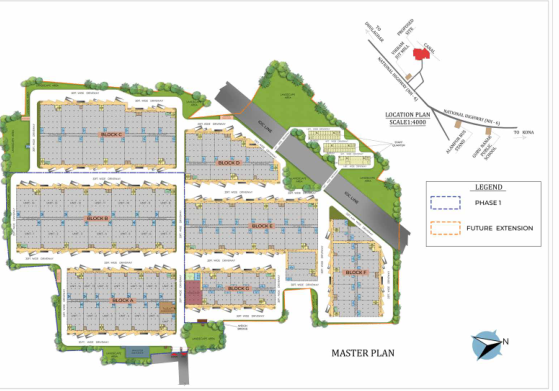 Srijan Industrial Logistic Park- Alampur Master Layout Plan