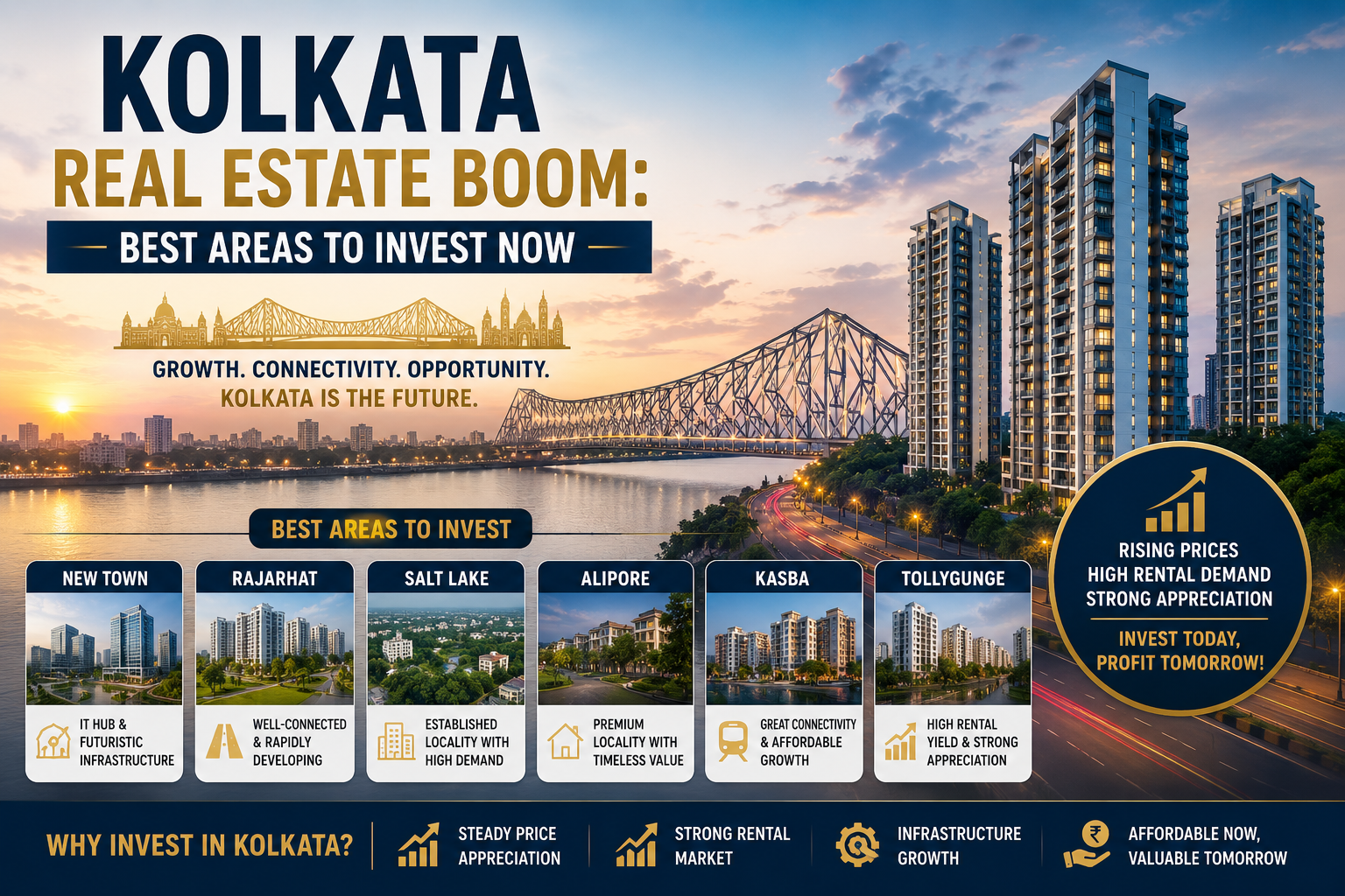 Kolkata Real Estate Boom: Best Areas to Invest Now