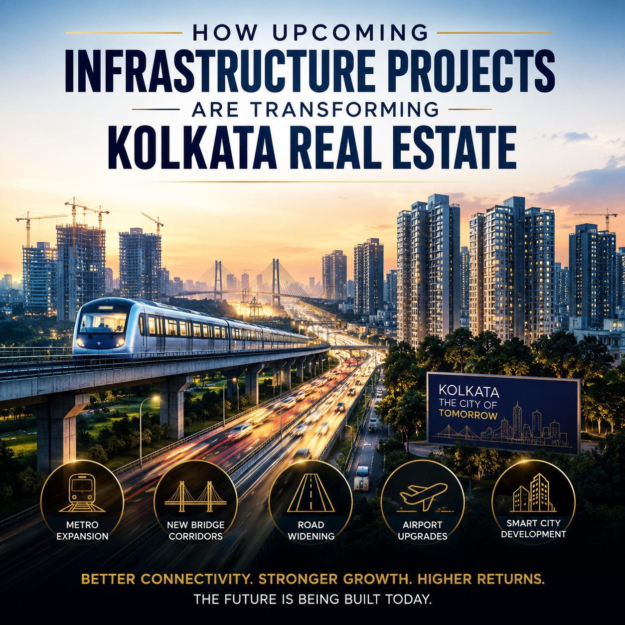 How Infrastructure Projects Are Transforming Kolkata Real Estate